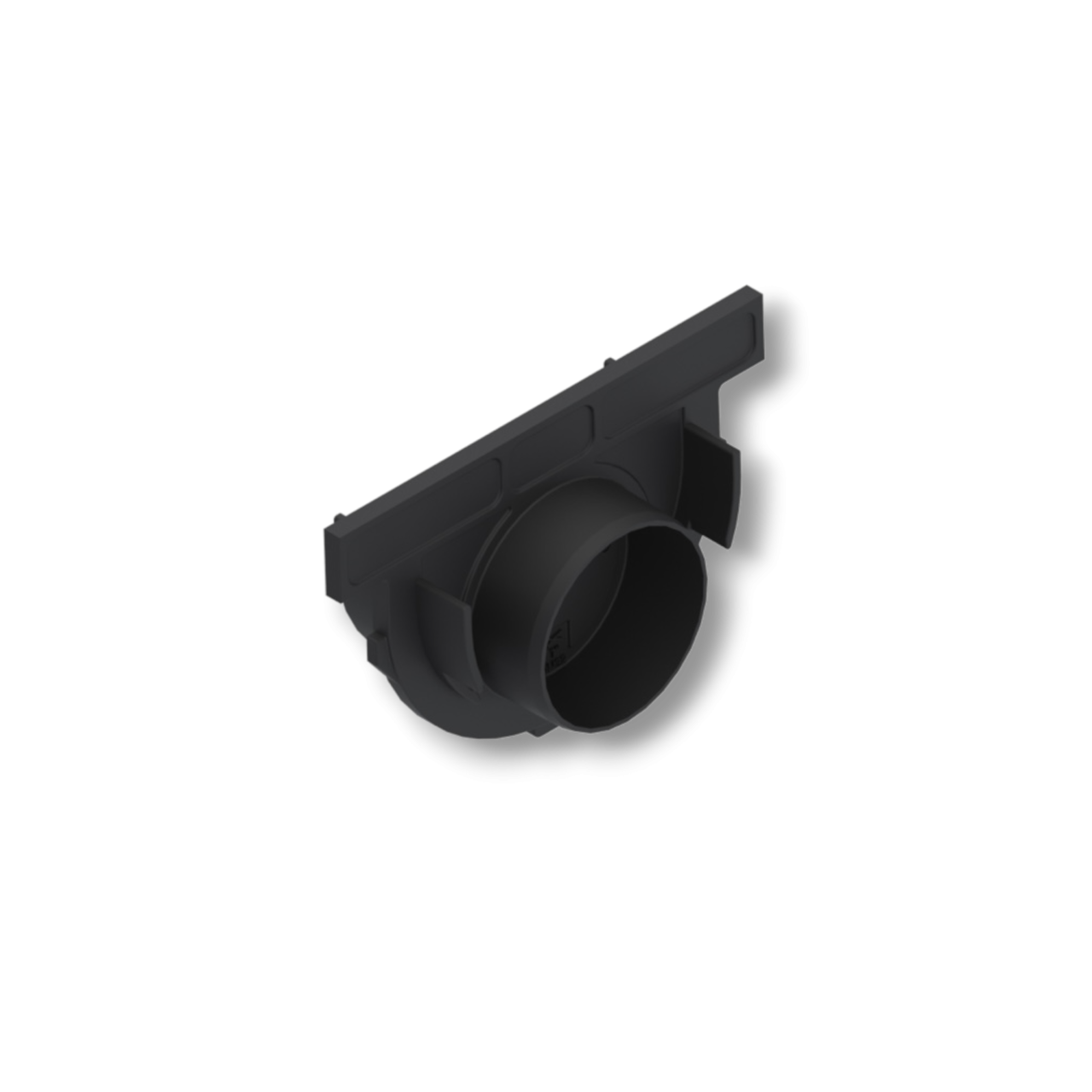 Заглушка торцевая для лотков пластиковых Micro DN50 с трубным выпуском DN32