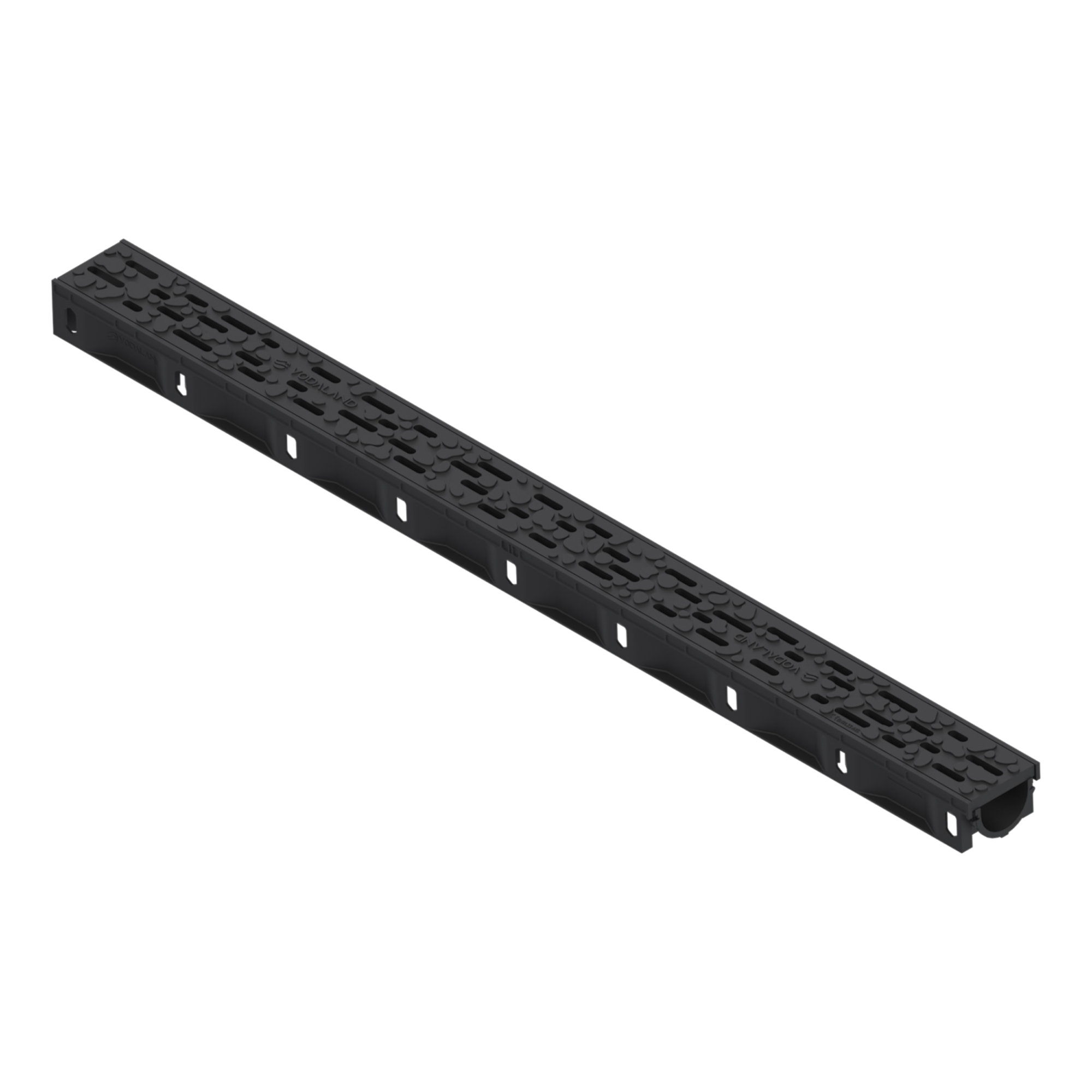 Лоток водовідвідний пластиковий Micro DN50 H50 з решіткою пластикова Stone А15