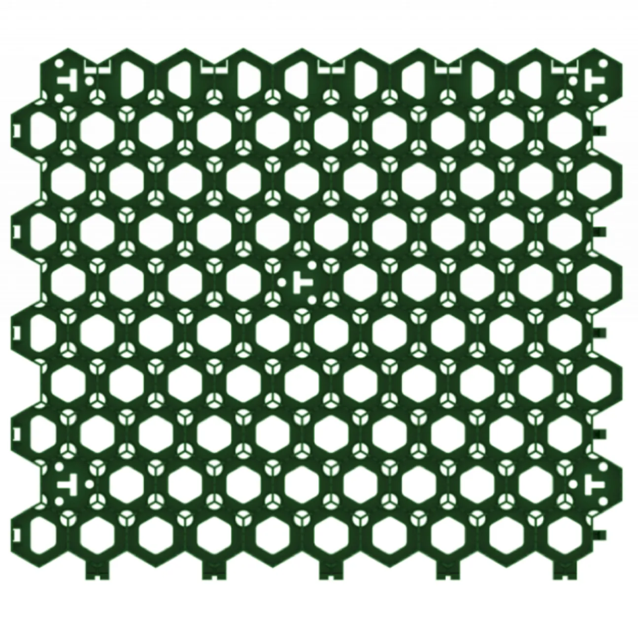 Модуль геопокрытия пластиковый HexPave темно-зеленый фото - 2