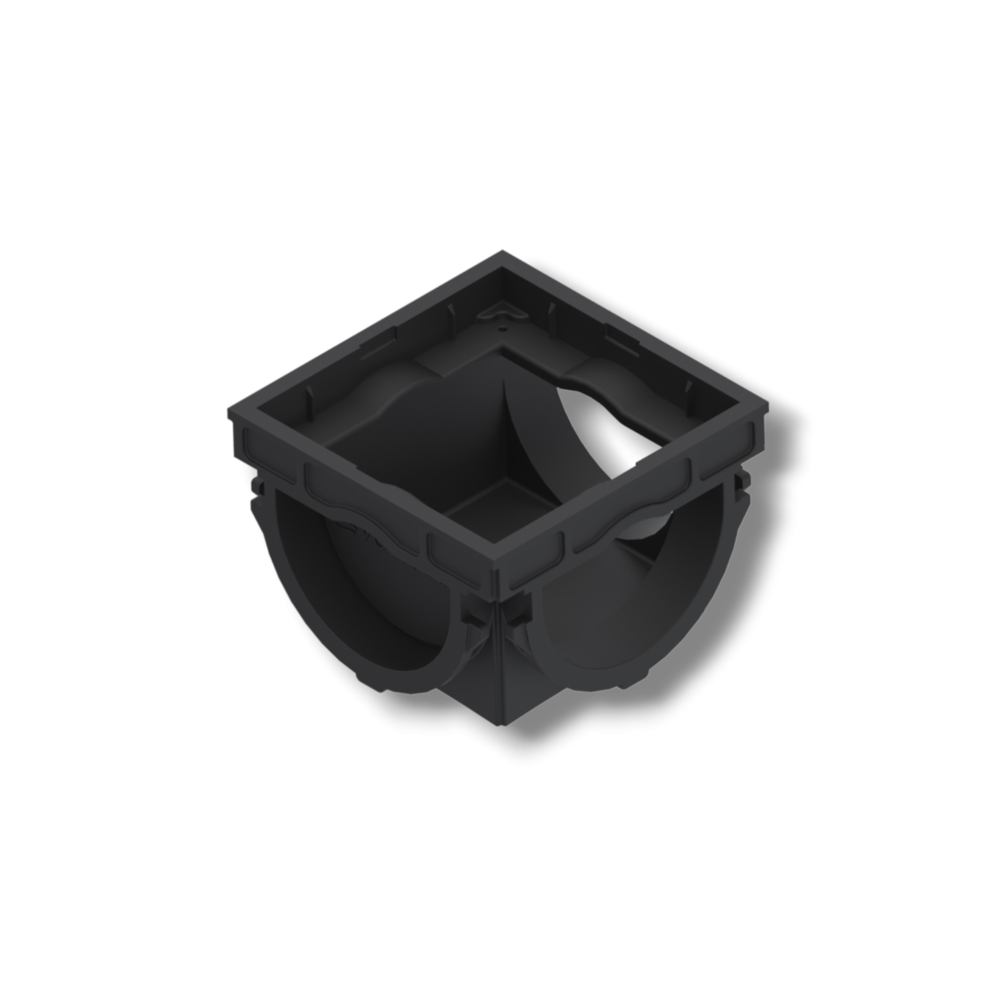 Соединитель угловой пластиковый Micro DN50 H50