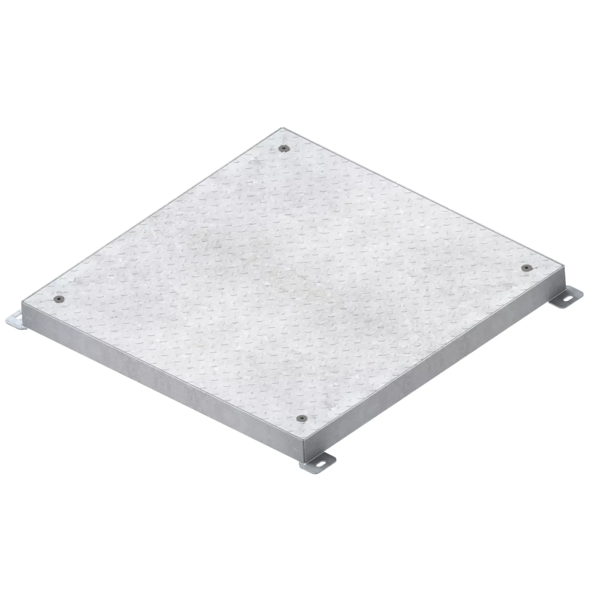 Люк технологический стальной оцинкованный Base 400х400 Plate А15