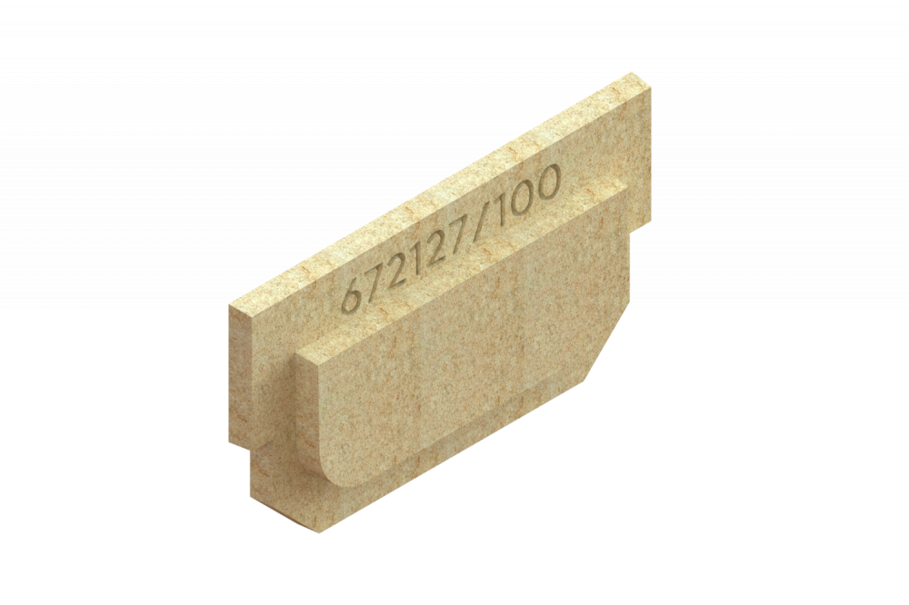 Заглушка для лотка полимербетонного Base DN150 H100 полимербетонная