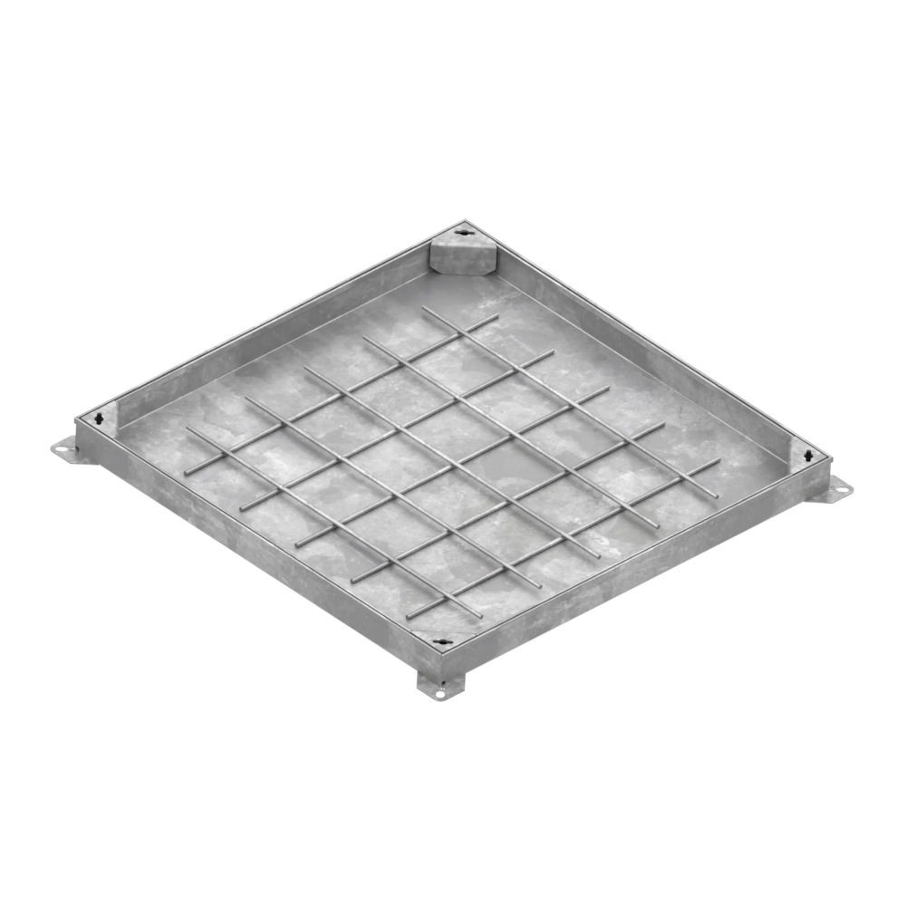 Люк технологічний  стальний оцинкований Pro 300х300 Unifill H80 B125 з ущільнюючим шнуром 
