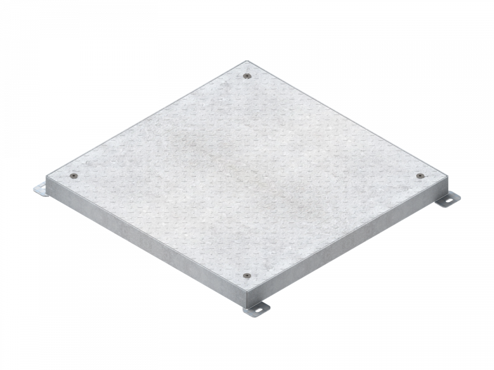 Люк технологический стальной оцинкованный Pro 500х500 Plate B125