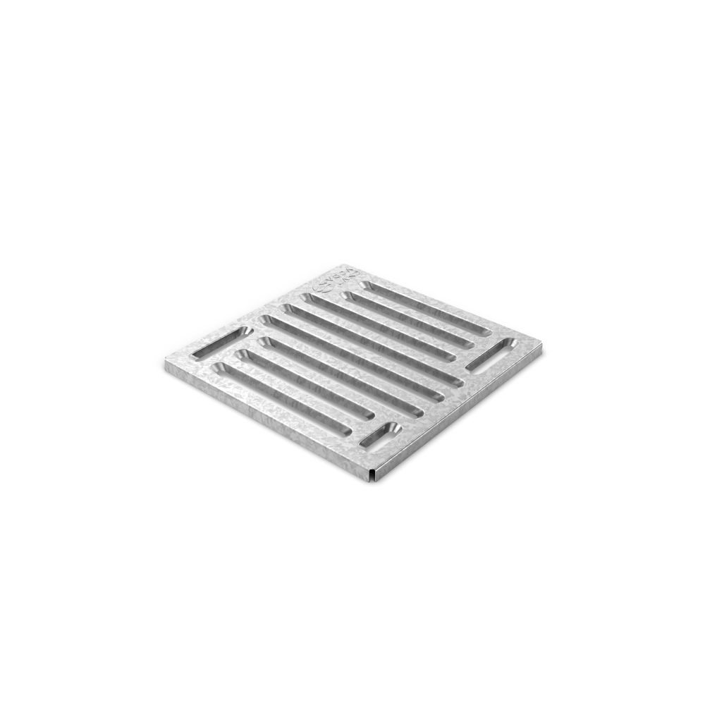 Решітка Easy 250х250 сталева оцинкована щілинна