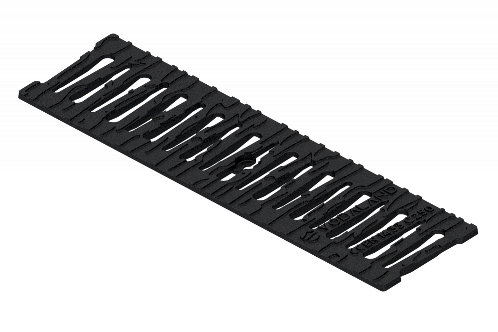 Решітка Base DN100 чавунна щілинна капля з KTL фарбуванням C250