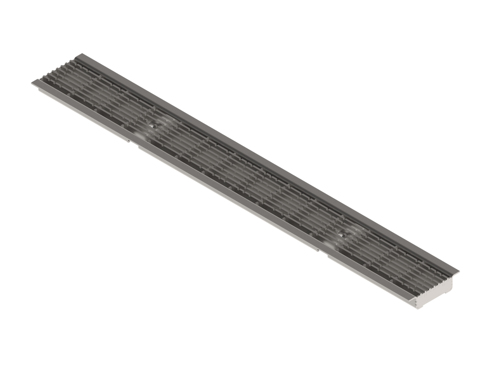 Решітка Base DN100 з нержавіючої сталі Modern під кріплення B125 205027