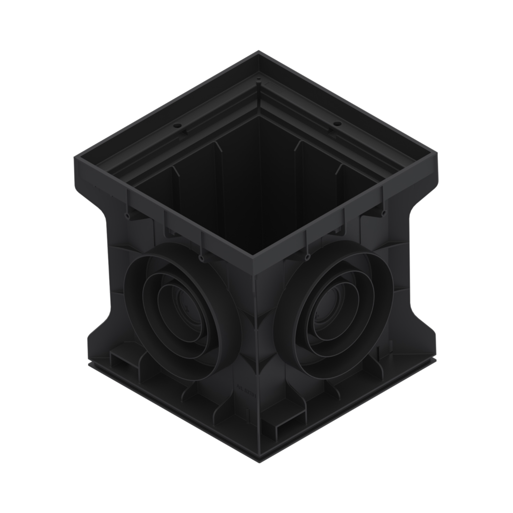 Дощоприймач пластиковий Base 300х300 чорний