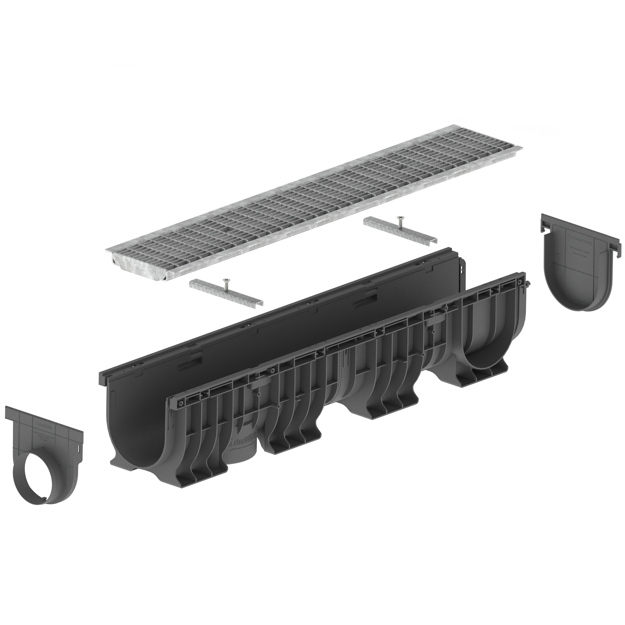 Решетка Base DN150 из нержавеющей стали ячеистая ADA B125 фото - 4